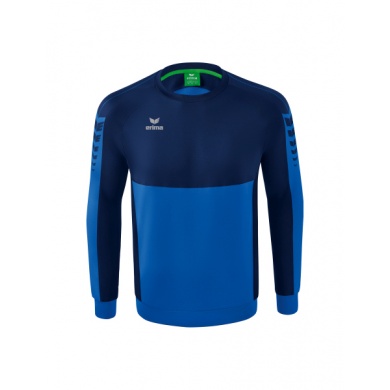 Erima Sport Long Sleeve Six Wings Sweatshirt (Cotton blend, functional) royal blue/navy blue Boys